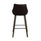 Armen Living Dani 26" Brown Faux Leather Barstool in Walnut Glazed Finish LCDIBAWGBR26 - alternate 4